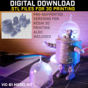 ViC-B1 Retro Robot Model Kit STL Download [dwb]