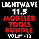 LightWave 11.5 Modeler Tools Bundle- Volumes #1 to 12 (AG)