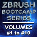 ZBrush Bootcamp Series- Volumes #1 to #10 [AG]